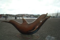 Statue of Fungie the dolphin in Dingle